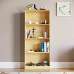 Vida Designs Bookcase Cambridge 4 Shelves Oak Effect Large - thumbnail 2
