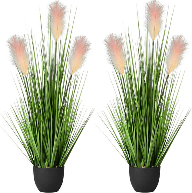 DDHS 34inch Artificial Greenery Floor Plants-2pcs - image 1