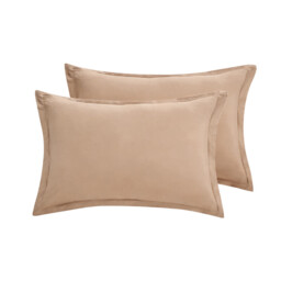 LeBonsoir Khaki Bedding Duvet Cover Set，260x220cm/60x80cmx2 Breathable Durable Soft Comfy， with Zip， 3 Pieces， Includes 1 Duvet Cover & 2 Pillowcases，NO Comforter - thumbnail 3