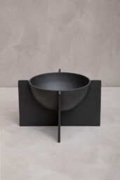 Fifty Five South Decorative Bowl Hapax Abstract Stand Black - thumbnail 3