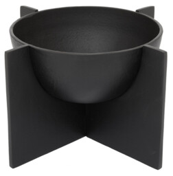 Fifty Five South Decorative Bowl Hapax Abstract Stand Black - thumbnail 1