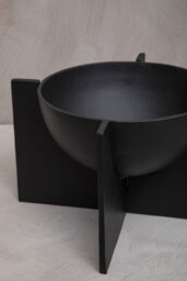 Fifty Five South Decorative Bowl Hapax Abstract Stand Black - thumbnail 5