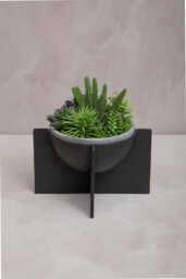 Fifty Five South Decorative Bowl Hapax Abstract Stand Black - thumbnail 6