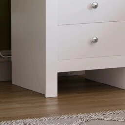 Vida Designs Bedside Table Arlington 2 Drawers White/Oak Effect - thumbnail 4