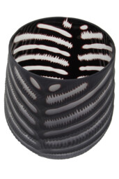 Fifty Five South Vase Hessa Chevron Grey Small - thumbnail 2