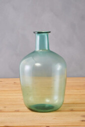 Interiors by Premier Vase Bexley Blue Recycled Glass Small - thumbnail 5