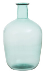 Interiors by Premier Vase Bexley Blue Recycled Glass Small - thumbnail 1