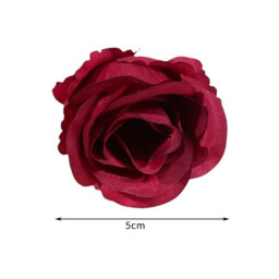 Wei’s Moment 20Pcs Artificial Flowers Roses, Real Touch  Foam Roses, Fake Flowers Rose for DIY Wedding Bridal Bouquets Baby Shower Table Centerpieces Home Decorations, Cream Burgundy - thumbnail 2