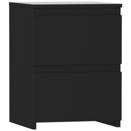 Vida Designs Bedside Table Denver 2 Drawers Black - thumbnail 2