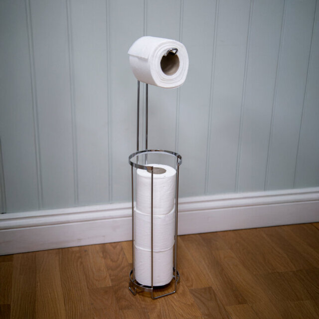 Croydex Wire Toilet Roll Holder - Chrome - image 1