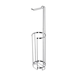 Croydex Wire Toilet Roll Holder - Chrome - thumbnail 3