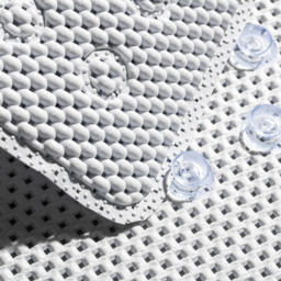 Croydex Bath & Shower Mat Teviot Anti Slip White 53x55cm - thumbnail 2