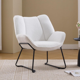 chairus Armchair for Living Room Upholstered Tub Chair Single Occasional Accent Chair with Metal Legs - thumbnail 2