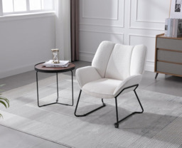 chairus Armchair for Living Room Upholstered Tub Chair Single Occasional Accent Chair with Metal Legs - thumbnail 7