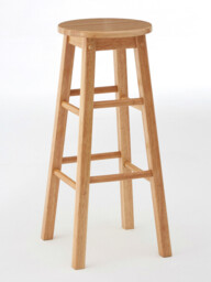 Maison by Premier Bar Stool Selby Rubberwood Natural - thumbnail 2