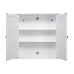 Croydex Bathroom Mirror Cabinet (58x56x13cm) - Ashby White - thumbnail 2