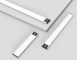 Yeelight A60 Motion Sensor Closet Light(60 cm) – Silver Color - Rechargeable LED Light with Magnetic Mount & Warm Illumination for Cabinets, Wardrobes & Under Cabinets - thumbnail 3