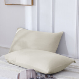 【Summer Cooling Textile】MEROPE, Bamboo Pillow case, 50x75cm, sand, 2pack - thumbnail 1