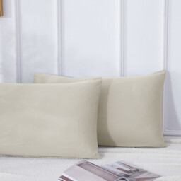 【Summer Cooling Textile】MEROPE, Bamboo Pillow case, 50x75cm, sand, 2pack - thumbnail 3