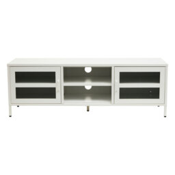 Interiors by Premier TV Unit Acier Metal White L:150cm - thumbnail 6