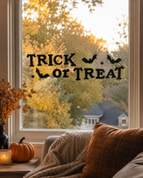Festive 50Cm Black Trick Or Treat Window Stickers - thumbnail 2