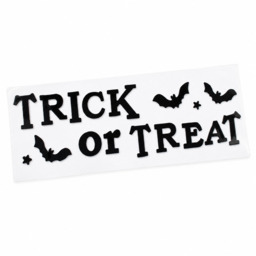 Festive 50Cm Black Trick Or Treat Window Stickers