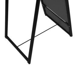 Harbour Housewares Rectangular Full-Length Freestanding Mirror - 137cm x 35.5cm - Black - thumbnail 4