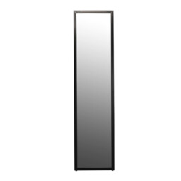 Harbour Housewares Rectangular Full-Length Freestanding Mirror - 137cm x 35.5cm - Black - thumbnail 3