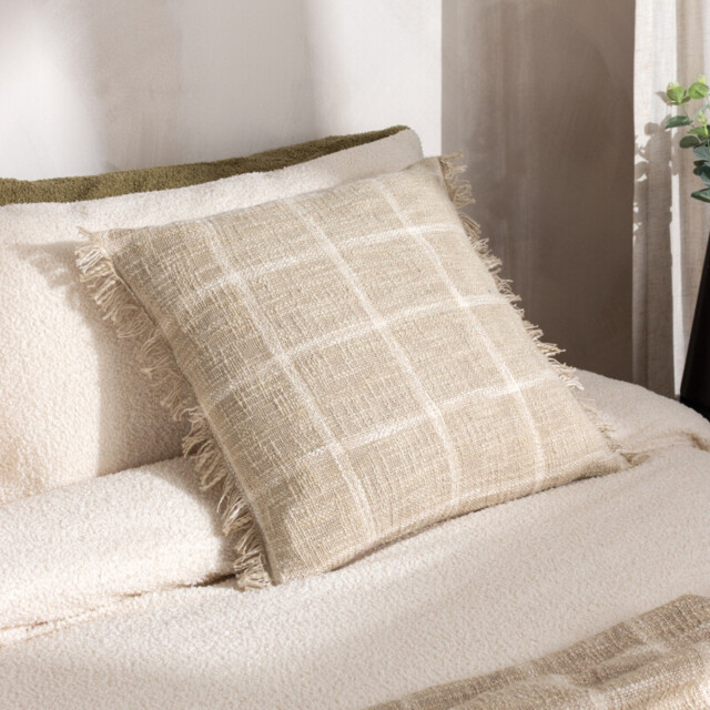Yard Cushion Beni Square Stone/Natural 45x45cm - image 1