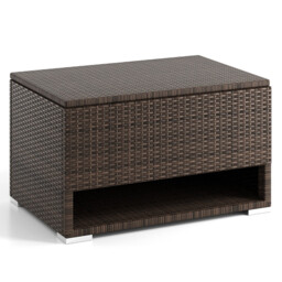 Costway PE Rattan Storage Bin with Waterproof Liner and Shoe Rack - thumbnail 6