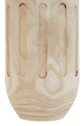 Fifty Five South Vase Arlo Engraved Wooden Natural - thumbnail 4
