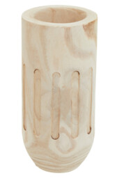 Fifty Five South Vase Arlo Engraved Wooden Natural - thumbnail 3
