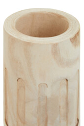 Fifty Five South Vase Arlo Engraved Wooden Natural - thumbnail 2