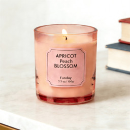Zooly Amber Time Scented Candle - Silk Flower (Pink), 100G, 1PC - thumbnail 1