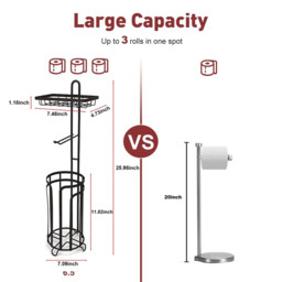 SRD 0237 Freestanding Tiered Sheet Metal Paper Towel Rack (Set of 2), New Year Sale , Top gift picks - thumbnail 4