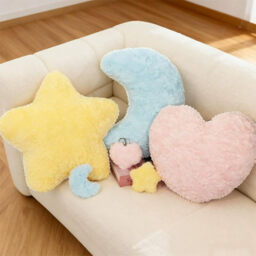 Cute Plush Pillow for Couch Bed Sofa Soft Half Moon Star Pillow with Room Decor for Bedroom Living Room Dorm Birthday Party Favors,moon - thumbnail 2