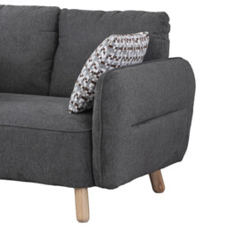 Sofa Georgia 2 Seater Dark Grey - thumbnail 2