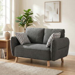 Sofa Georgia 2 Seater Dark Grey - thumbnail 7