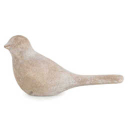 Candlelight Ornament Bird Left Washed Grey - thumbnail 2