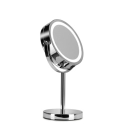Croydex LED Makeup Mirror with 3x Magnification and Rotating Face - White - thumbnail 4