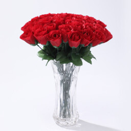20Pcs 14in/36cm Home Placement of Single Artificial Roses, Flower Arrangement, Fake Flowers, Artificial Bouquets, Artificial Silk Flowers, Artificial Flowers(red) - thumbnail 5