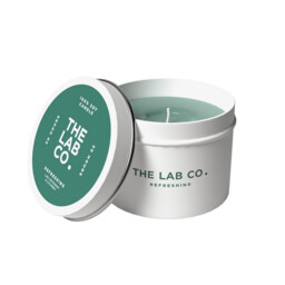 The Lab Co. Luxury Scented Candle - 30hrs Burn Time - Refreshing Fragrance with Lime, Peppermint and Cucumber - 100% Vegan Soy Wax - 180g wax weight - thumbnail 5
