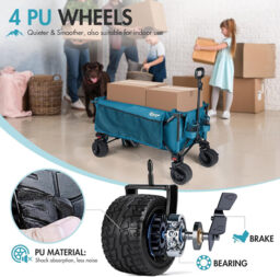 Portal 21813 Folding Wagon 300L 132KG Load 105x54x63cm 1Pack - thumbnail 3
