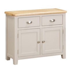 Sideboard Windermere 2 Drawers Oak Top Grey/Natural - thumbnail 6