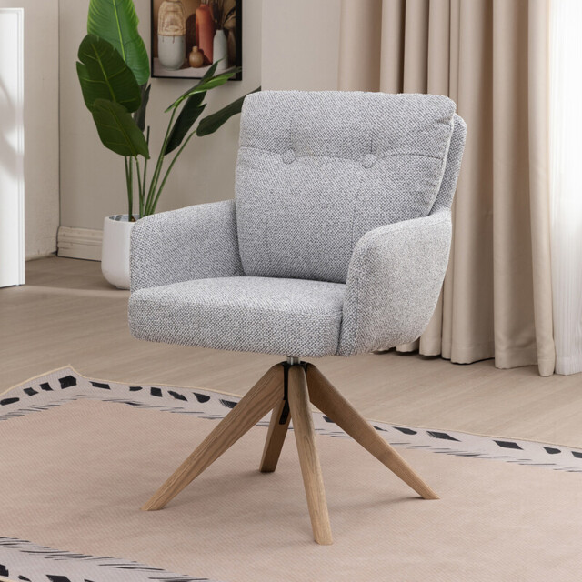 Dining Chair Cotswold Swivel Grey - image 1