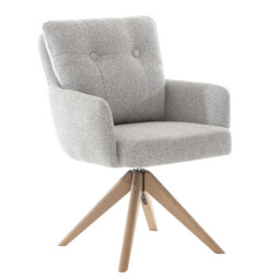 Dining Chair Cotswold Swivel Grey - thumbnail 6