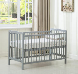 MCC Direct Brooklyn Baby Cot Crib With Water Repellent Mattress (Grey) - thumbnail 3