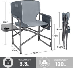 TIMBER RIDGE 95200XL Folding Chair 87*63*47 1Pack - thumbnail 5