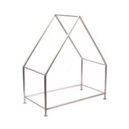Pewter house Log Holder 65cm - thumbnail 3