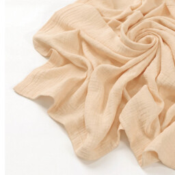 Benarita Double-Layer Gauze Baby Blanket, 100×100cm, 1 Pack, Off-White, Washed Finish Natural Crinkle, Lightweight Durable Lint-Free, All-Season Breathable Absorbent, Suitable for Daily Baby Blanket, Outdoor Soothing Wrap, and Home Rest - thumbnail 7